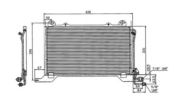 Condenser, air conditioning 170660B