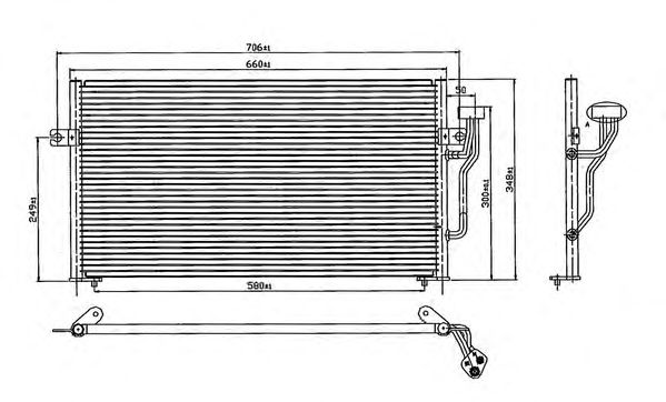 Condenser, air conditioning 186060