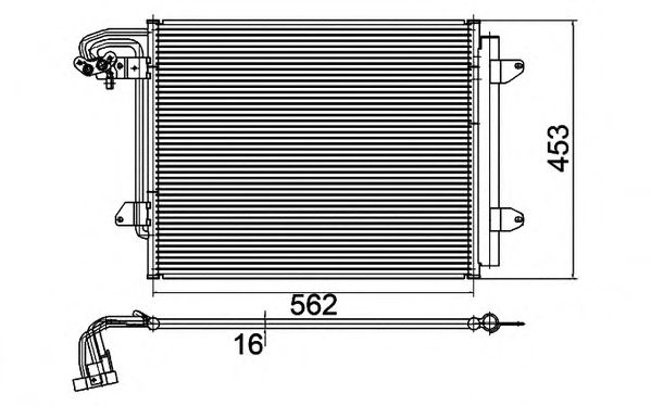 Condensator, airconditioning 357560