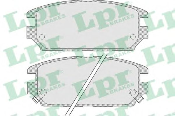 Brake Pad Set, disc brake 05P1016