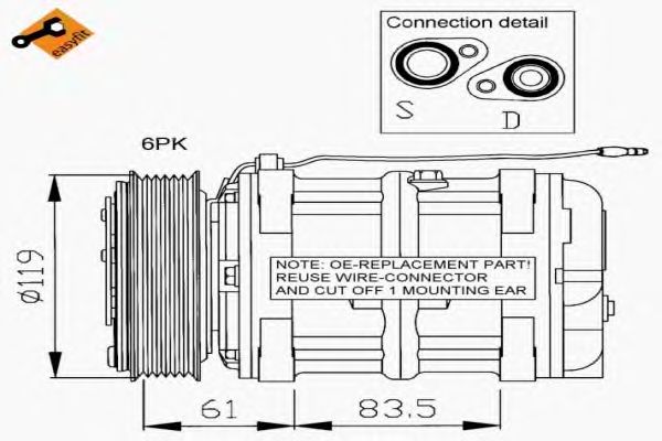 Kompressori, ilmastointilaite 32034