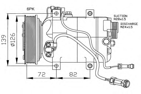 Compressor, airconditioning 32050