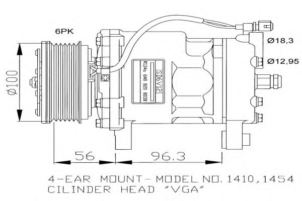 Compressor, airconditioning 32065