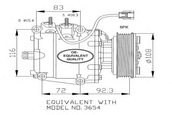 Compressor, airconditioning 32072