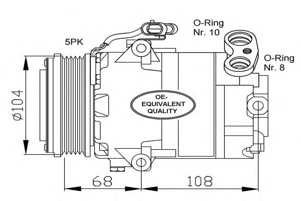 Compressor, airconditioning 32080