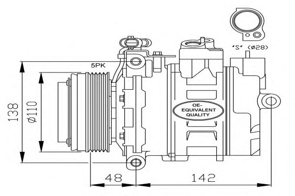 Compressor, airconditioning 32116