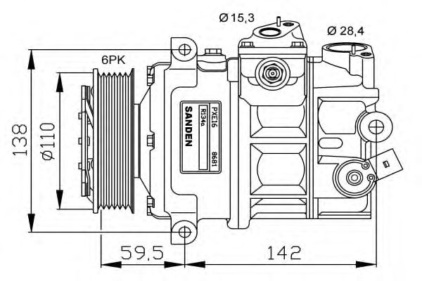 Compressor, ar condicionado 32147