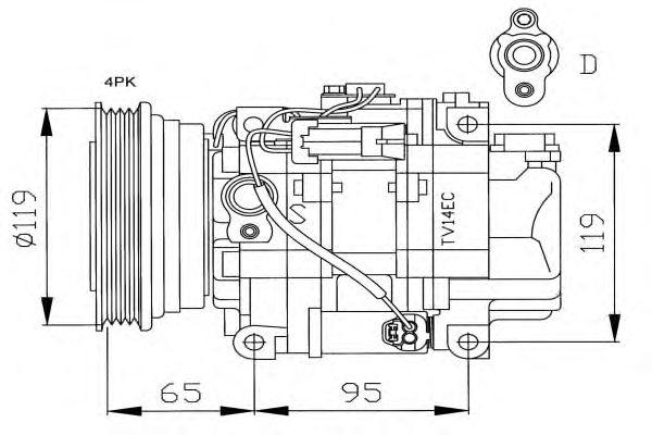 Compressor, airconditioning 32182