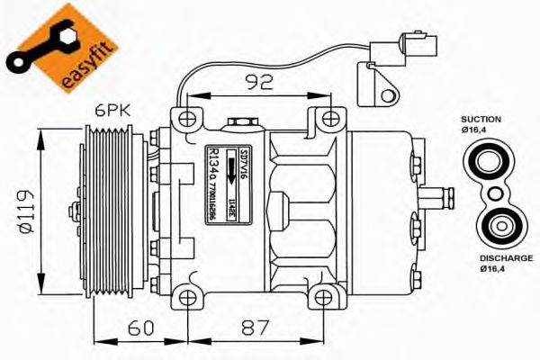 Kompressori, ilmastointilaite 32210