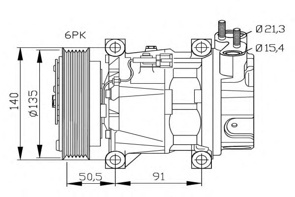 Compressor, airconditioning 32289