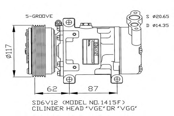 Compressor, airconditioning 32431