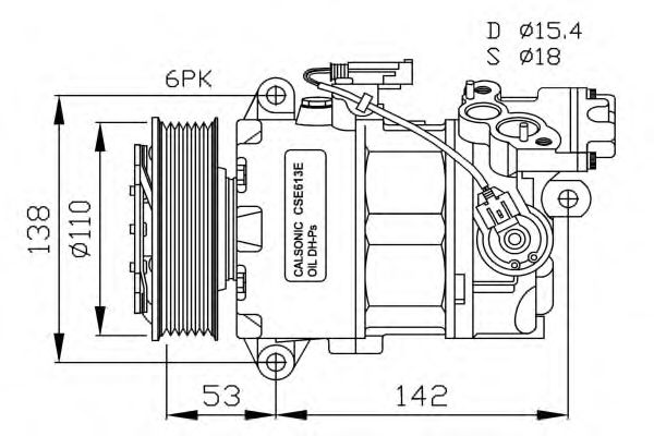 Compressor, airconditioning 32463