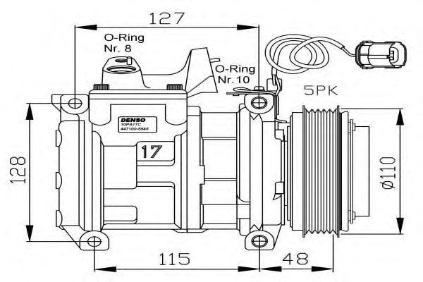 Compressor, airconditioning 32464