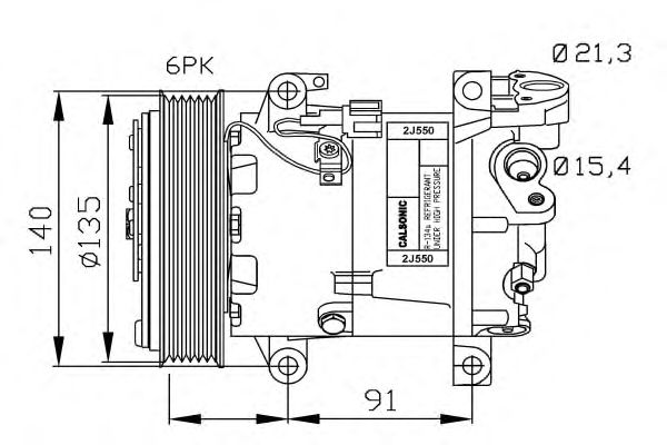 Compressor, airconditioning 32690