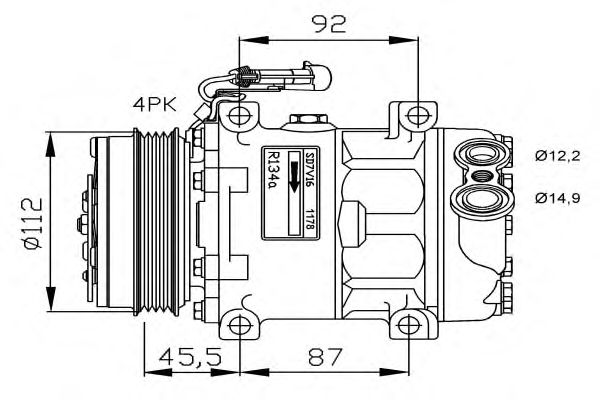 Compressor, airconditioning 32701