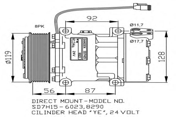 Compressor, ar condicionado 32703