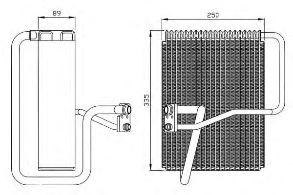 Evaporator, air conditioning 36072