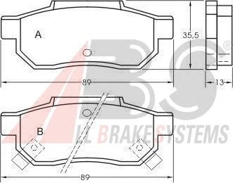 Brake Pad Set, disc brake 36636 OE