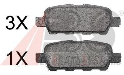 Brake Pad Set, disc brake 37321 OE
