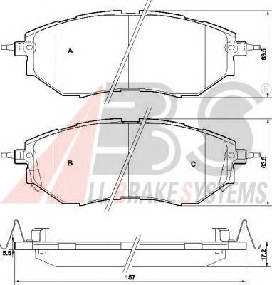 Brake Pad Set, disc brake 37502