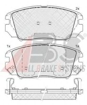 Brake Pad Set, disc brake 37525