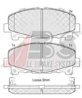 Brake Pad Set, disc brake 37721