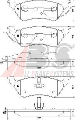 Brake Pad Set, disc brake 38858