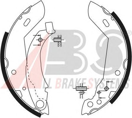 Brake Shoe Set 8123