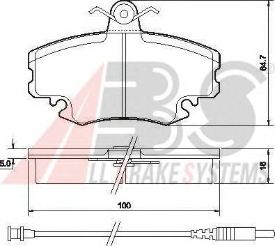 Brake Pad Set, disc brake P 68 008