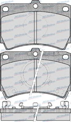 Brake Pad Set, disc brake AC058587D