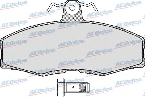 Brake Pad Set, disc brake AC420481D
