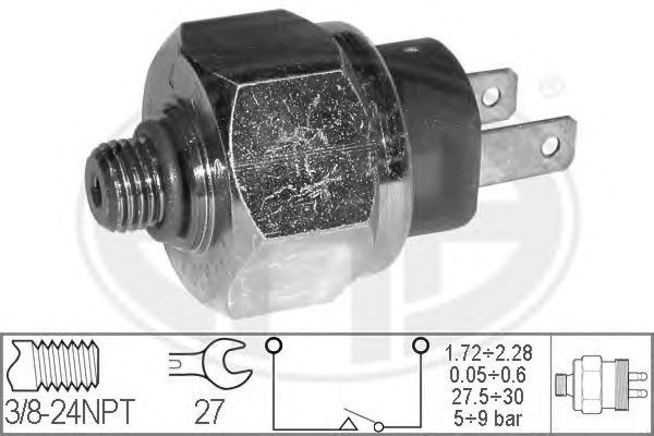 Pressure Switch, air conditioning 330421