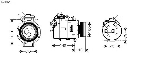 Compressor, airconditioning BWK328