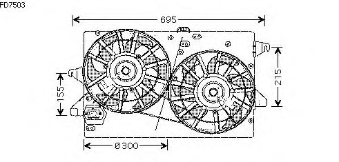 Fan, motor sogutmasi FD7503