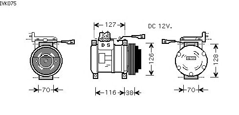 Compresor, aire acondicionado IVK075