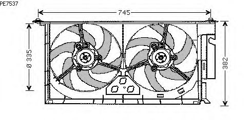 Fan, radiator PE7537