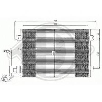 Condensator, airconditioning 8224502