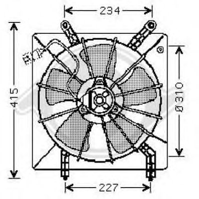 Fan, radiator 8521705