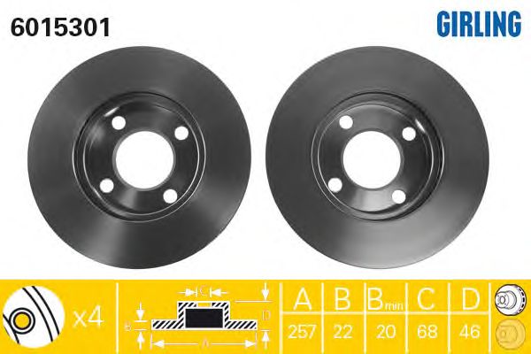 Brake Disc 6015301