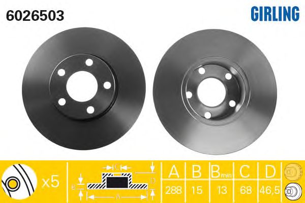 Brake Disc 6026503