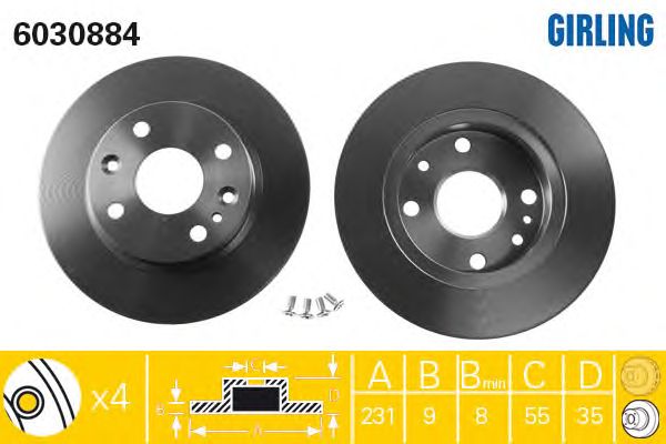 Brake Disc 6030884