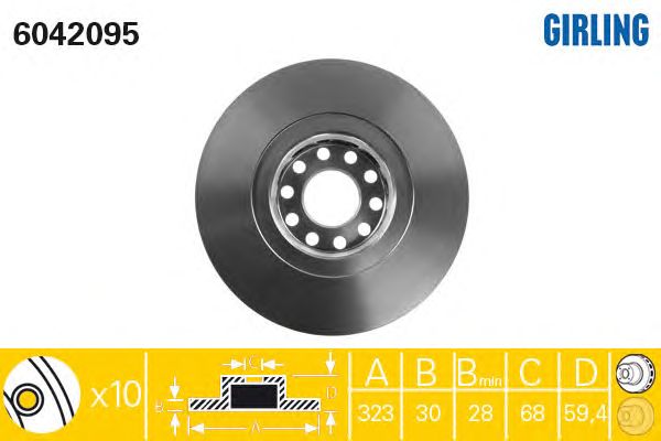 Brake Disc 6042095