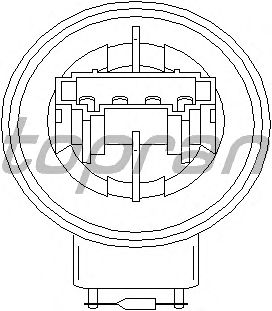 Resistor, interior blower 111 024