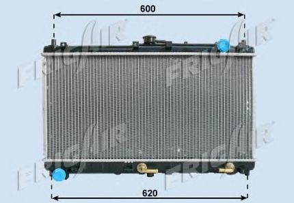 Radiator, engine cooling 0127.3005