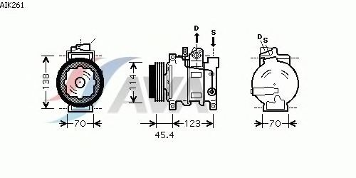 Compressor, airconditioning AIK261