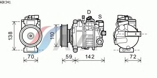 Compressor, airconditioning AIK341