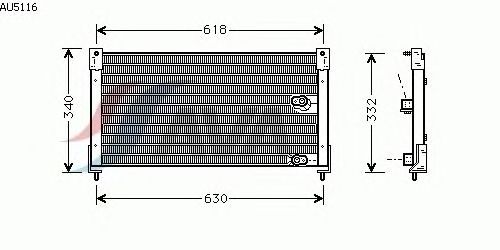 Condensator, airconditioning AU5116