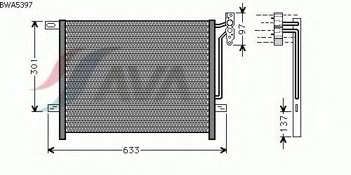 Condensator, airconditioning BWA5397