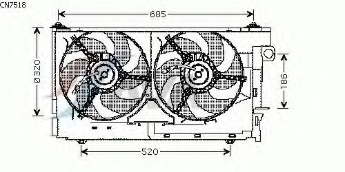 Fan, radiator CN7518
