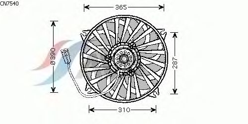Fan, motor sogutmasi CN7540